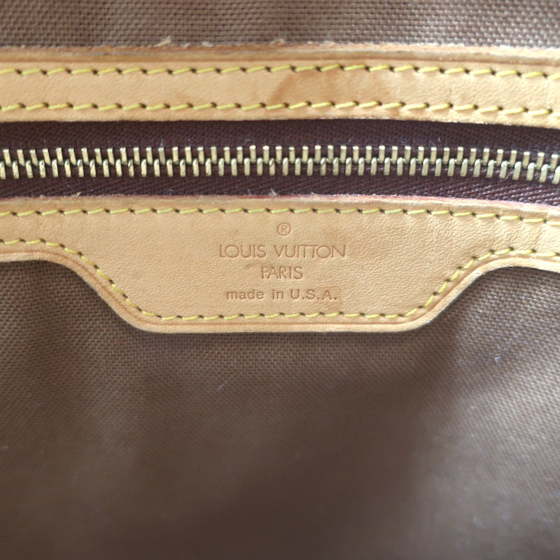 Louis Vuitton Monogram Cabas Mezzo Tote Brown Canvas Large Shoulder Bag