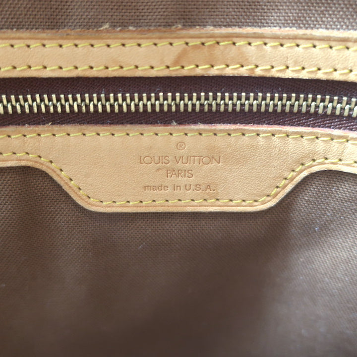 Louis Vuitton Monogram Cabas Mezzo Tote Brown Canvas Large Shoulder Bag