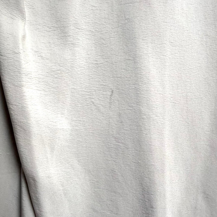 Lanvin Collection Blanche Ribbon-Tie Pleated Maxi Skirt Beige Silk-Blend Size 38