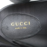 Gucci Moritz GG Dad sandals, black leather, size 36, pre-owned authentic designer luxury footwear