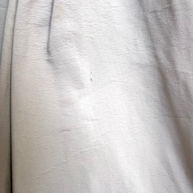 Lanvin Collection Blanche Ribbon-Tie Pleated Maxi Skirt Beige Silk-Blend Size 38