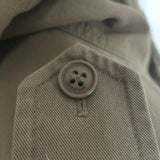 Saint Laurent Glitter Patch Military Parka Jacket Army Green Size 36