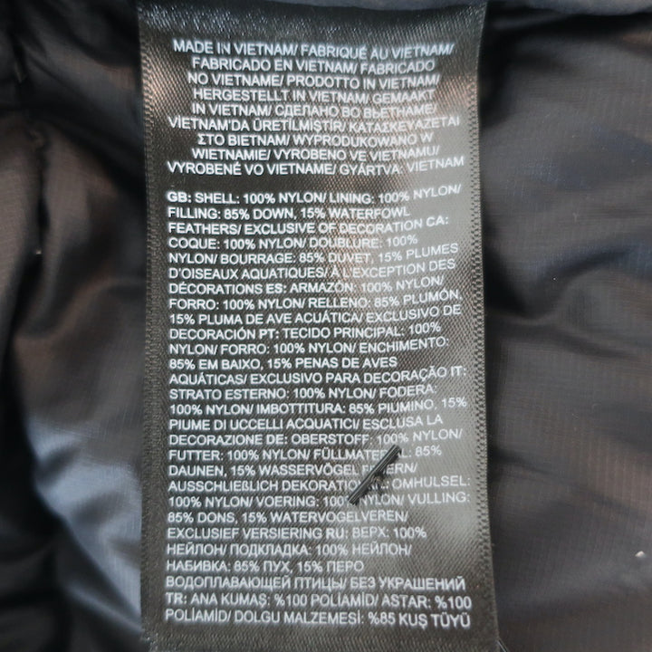The North Face Nuptse Cropped Down Puffer Jacket Black Size Medium
