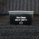 Jenni Kayne Cropped Cashmere Cocoon Cardigan Black Ribbed Knit Size Extra Small