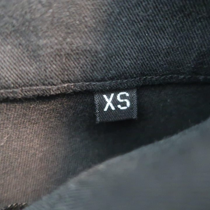 The Row Cropped Skinny Pants Black Stretch Cotton Size Extra Small