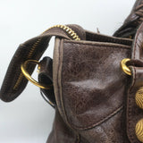 Balenciaga Giant 21 City Bag Truffle Brown Chevre Leather