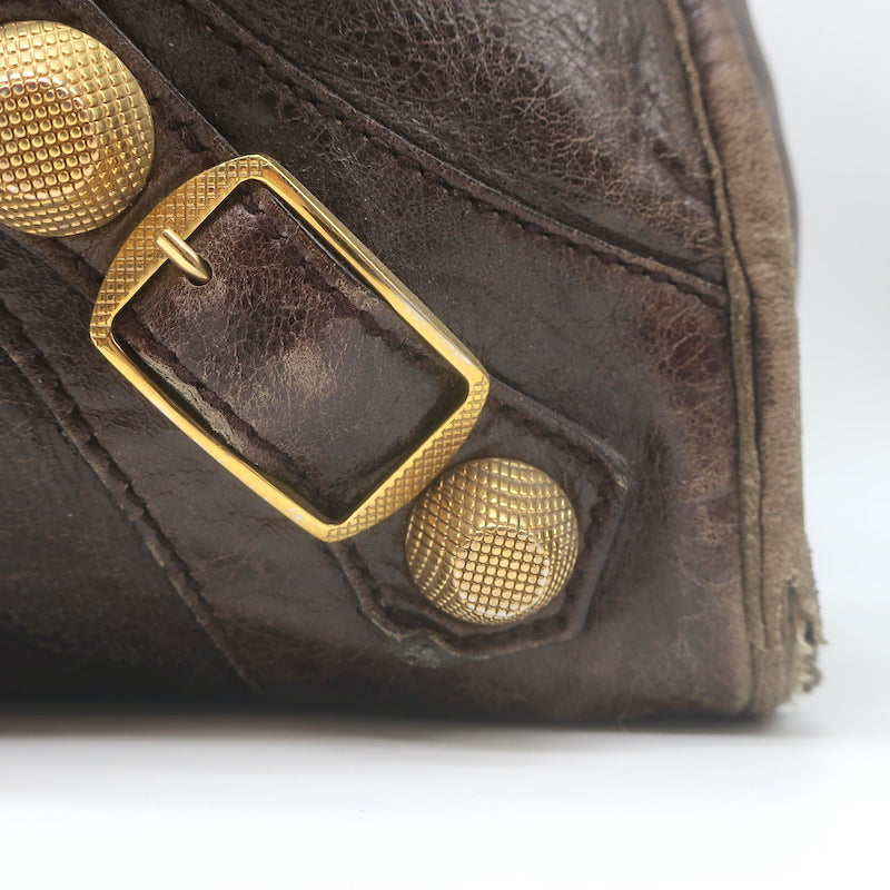 Balenciaga Giant 21 City Bag Truffle Brown Chevre Leather