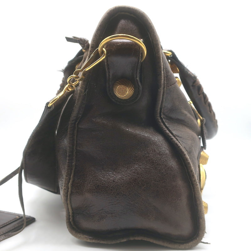 Balenciaga Giant 21 City Bag Truffle Brown Chevre Leather