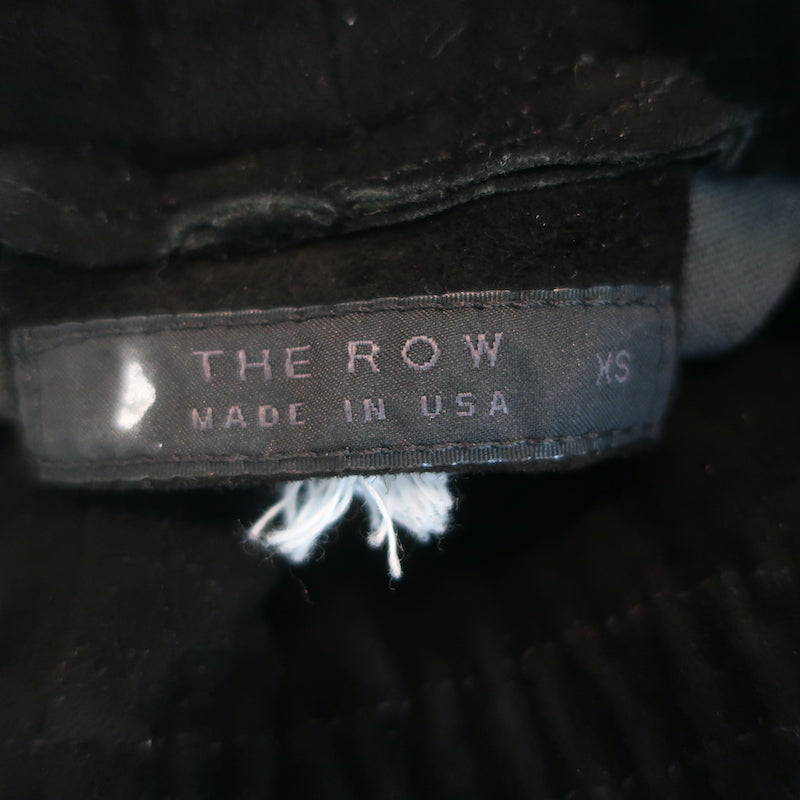 The Row Tomo Suede Leggings Black Size Extra Small Skinny Pants
