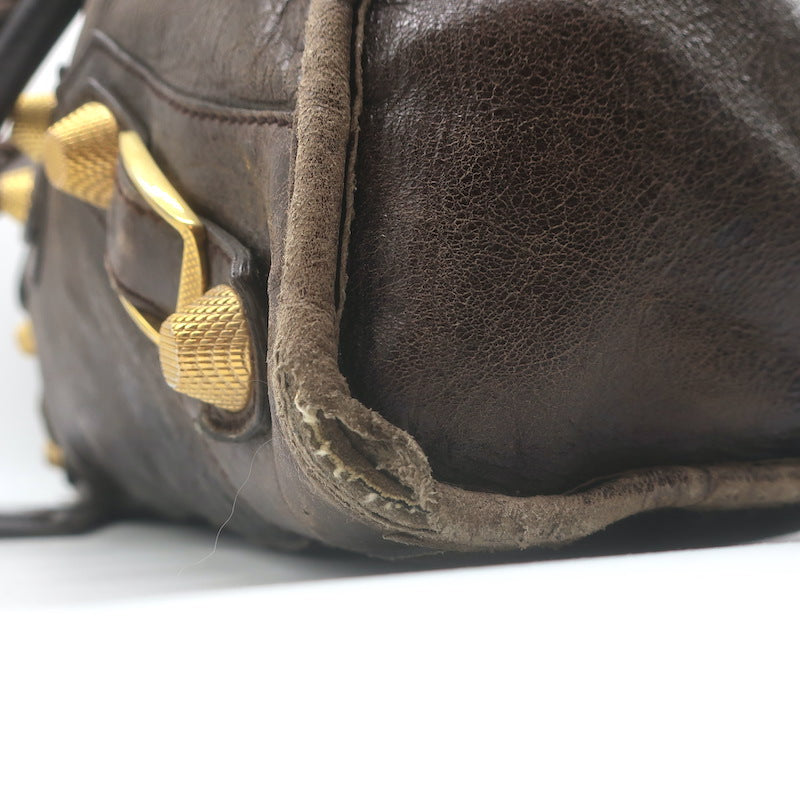 Balenciaga Giant 21 City Bag Truffle Brown Chevre Leather