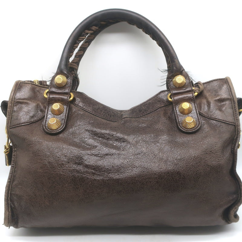 Balenciaga Giant 21 City Bag Truffle Brown Chevre Leather