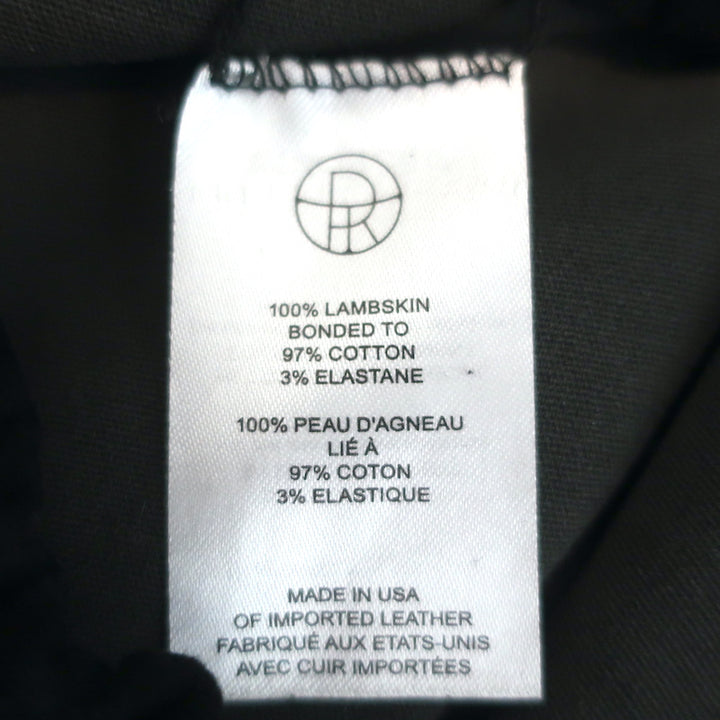 The Row Tomo Suede Leggings Black Size Extra Small Skinny Pants