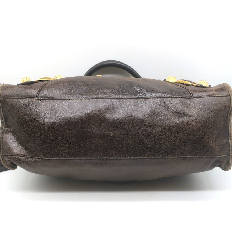 Balenciaga Giant 21 City Bag Truffle Brown Chevre Leather