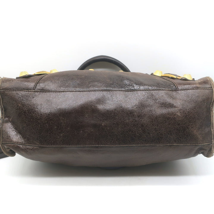 Balenciaga Giant 21 City Bag Truffle Brown Chevre Leather