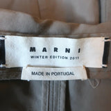 Marni Edition 2011 Snap-Front Jacket Brown Linen-Blend Size 38