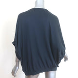 Brunello Cucinelli Cashmere Monili-Striped Dolman Sweater Charcoal Size Medium