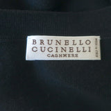 Brunello Cucinelli Cashmere Monili-Striped Dolman Sweater Charcoal Size Medium