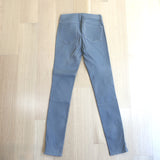 J Brand L8001 Leather Skinny Pants Grey Rock Size 25