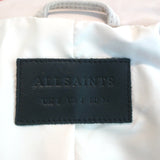 AllSaints Dalby Leather Biker Jacket Pale Pink Size US 4