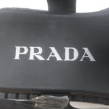 Authentic Prada Soft Cage rubber fisherman sandals in black, pre-owned and gently worn, size 35