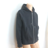Thom Browne 4-Bar Waffle Knit Zip-Up Hoodie Charcoal Size 4