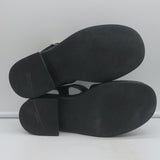 Prada soft-cage rubber fisherman sandals in black, size 35 — pre-owned, gently worn