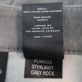 J Brand L8001 Leather Skinny Pants Grey Rock Size 25