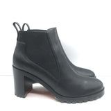 Christian Louboutin Marchacroche Chelsea Boots Black Leather Size 40
