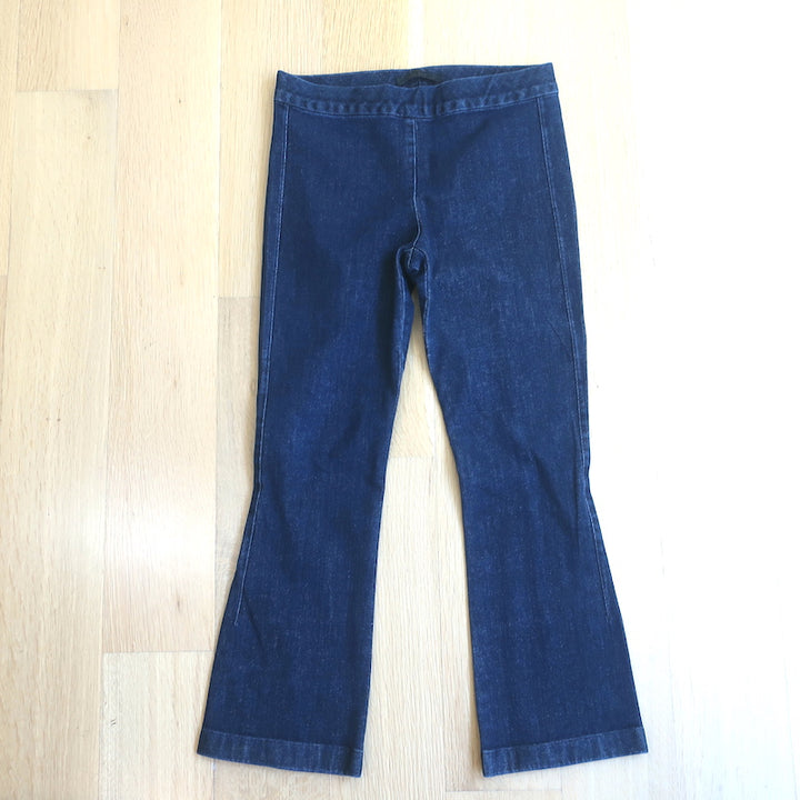 The Row Seeton Stretch Denim Flared Leggings Dark Blue Size Extra Small