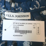 Ulla Johnson Alissa Long Sleeve Mini Dress Navy Floral Print Silk Size 0 NEW