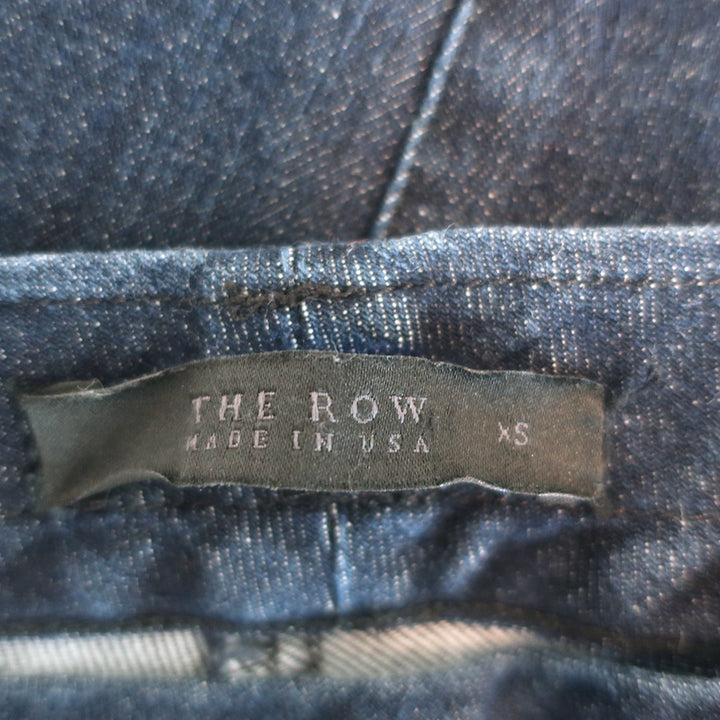 The Row Seeton Stretch Denim Flared Leggings Dark Blue Size Extra Small