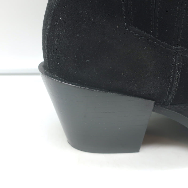 Rag &amp; Bone Western ankle boots, black suede, pre-owned — authentic luxury ankle boot, size 36