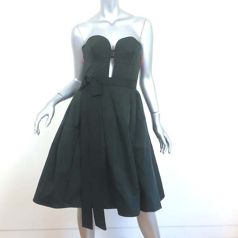 Oscar de la Renta Strapless Two-Tone Cocktail Dress Black/Pink Silk-Bl Celebrity Owned Oscar de la Renta Strapless Two-Tone Cocktail Dress Black/Pink Silk-Bl Celebrity Owned