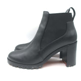 Christian Louboutin Marchacroche Chelsea Boots Black Leather Size 40