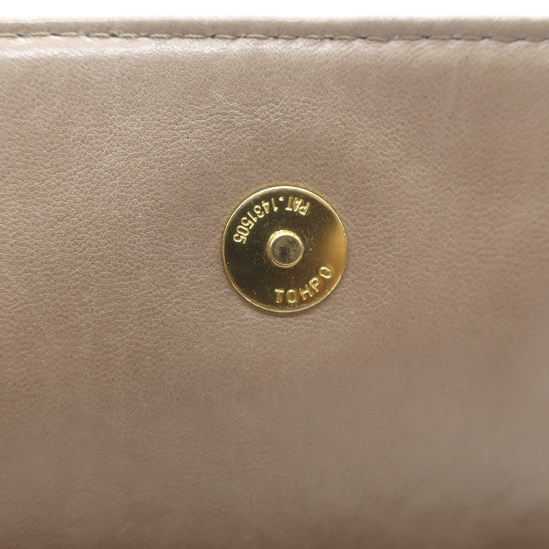 Vintage Bottega Veneta Front Flap Crossbody Bag Beige Intrecciato Leather