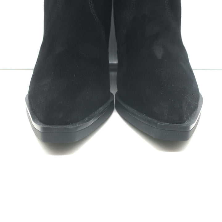 Authentic Rag &amp; Bone Dart Western ankle boots in black suede, size 36, new without tags