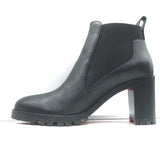 Christian Louboutin Marchacroche Chelsea Boots Black Leather Size 40