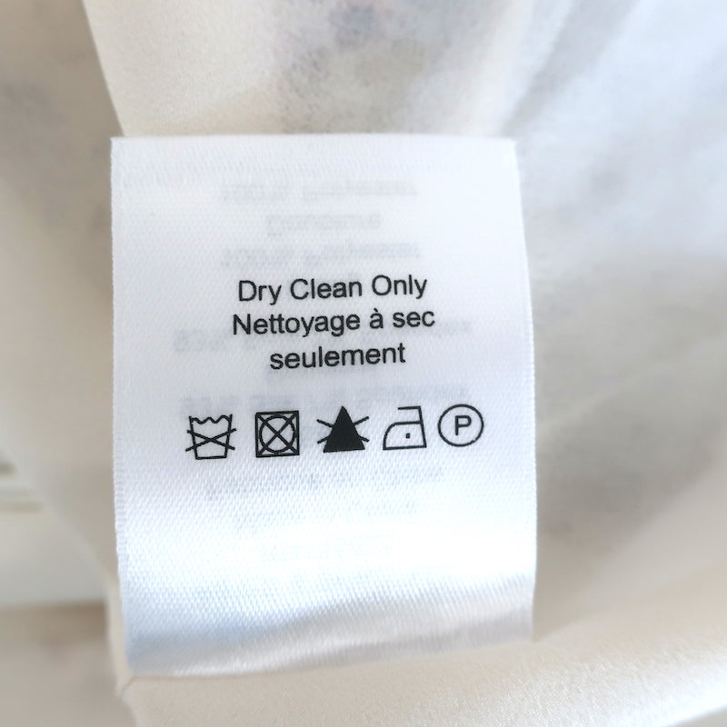 Veronica Beard Riggins Flounce Mini Dress Cream Floral Print Stretch Silk Size 0