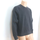 Thom Browne 4-Bar Waffle Knit Raglan Sweatshirt Charcoal Cotton Size 4