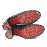 Christian Louboutin Marchacroche Chelsea Boots Black Leather Size 40