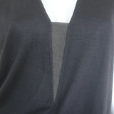 Brunello Cucinelli Cashmere Monili-Insert Short Sleeve Sweater Black Size Medium