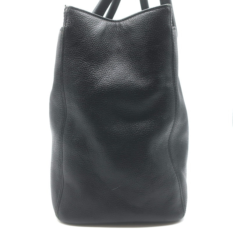 Chanel 2008 Cerf Executive Shopper Tote Black Caviar Leather Medium Shoulder Bag