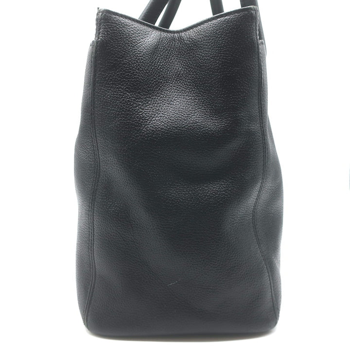 Chanel 2008 Cerf Executive Shopper Tote Black Caviar Leather Medium Shoulder Bag