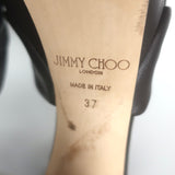 Jimmy Choo Heloise 120 Knotted Platform Sandals Coffee Leather Size 37
