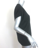 Brunello Cucinelli Cashmere Monili-Insert Short Sleeve Sweater Black Size Medium