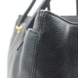 Chanel 2008 Cerf Executive Shopper Tote Black Caviar Leather Medium Shoulder Bag