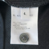 Thom Browne 4-Bar Waffle Knit Raglan Sweatshirt Charcoal Cotton Size 4