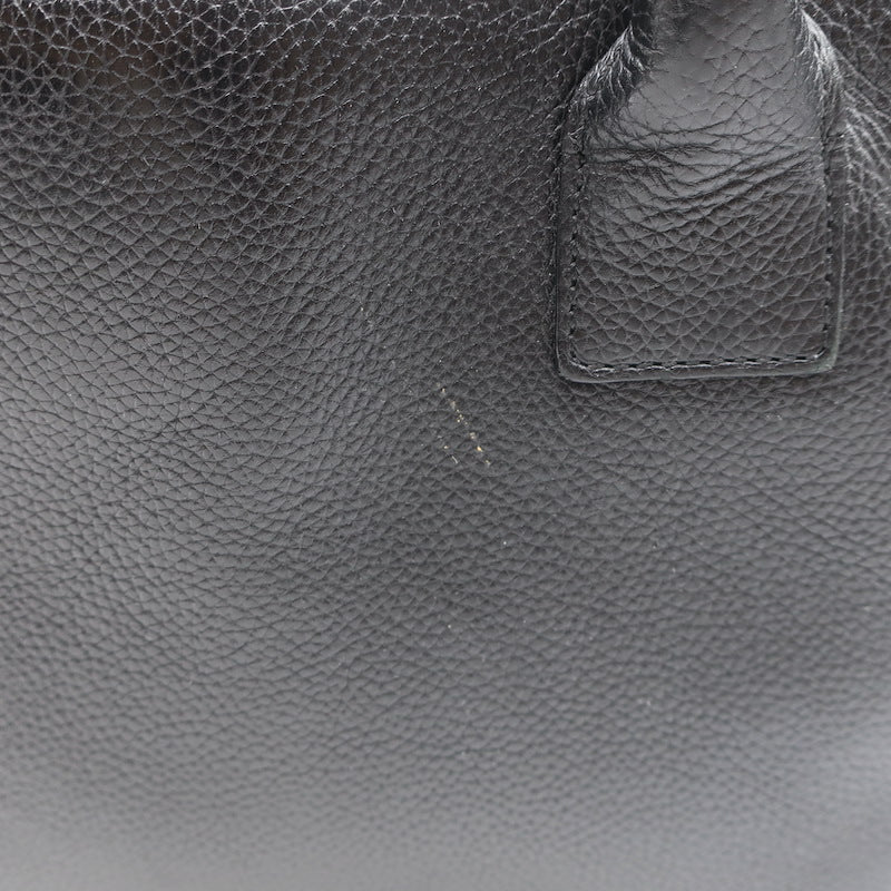 Chanel 2008 Cerf Executive Shopper Tote Black Caviar Leather Medium Shoulder Bag