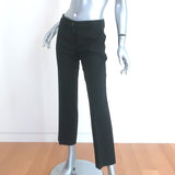 Dolce & Gabbana Trousers Black Stretch Wool Size 36 Straight Leg Pants