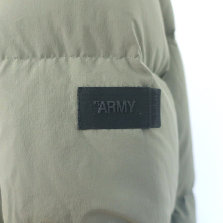 Yves Salomon ARMY Convertible Down Puffer Coat Green Size 38 Hooded Vest NEW